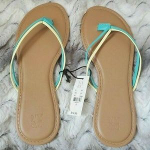 New York & Company Double Strap Flip Flop Sandal
